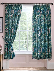 Caraway Lined Curtains Green