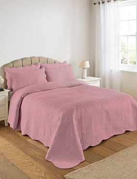 Olivia Quilted Bedspread Set Cream