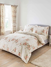 Vantona Charlotte Flannelette Quilt Cover CREAM
