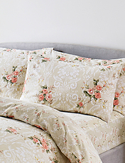 Vantona Charlotte Flannelette Pillowcase Pair Cream