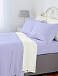 Vantona Plain Dyed Napguard Flannelette Flat Sheet Blue