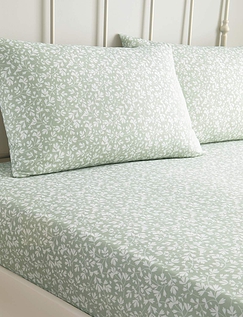 Tess Fitted Sheet Set Green