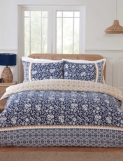 Eleanor Quilt Cover Set Navy