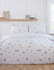 Meadow Flannelette Quilt Set Natural