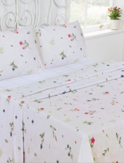 Meadow Flannelette Sheet Set Natural