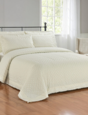 Richmond Quilted Bedspread Set Cream