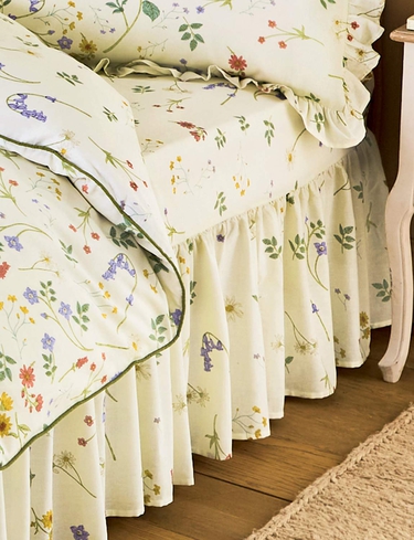 Vantona Country Meadow Fitted Valance Sheet