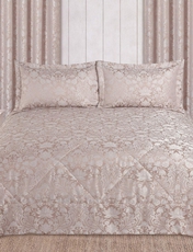 Damask Rose Quilted Bedspread Rose