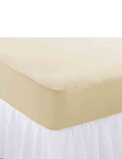 Stretch Terry Fitted Sheets Cream