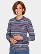 Ladies Knitted Jumper Blue